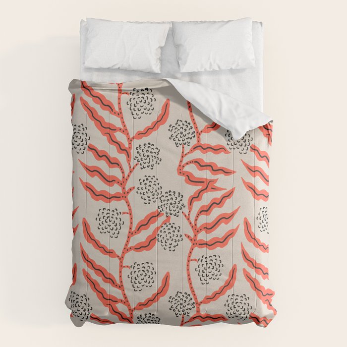 LA VILLE VINE CORAL Comforter Gallery Image 6