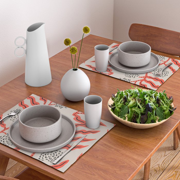 LA VILLE VINE CORAL Placemat Gallery Image 2