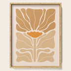Modern Boho Art Nouveau Floral 2.1 Neutral Sand Serving Tray Gallery Image 1