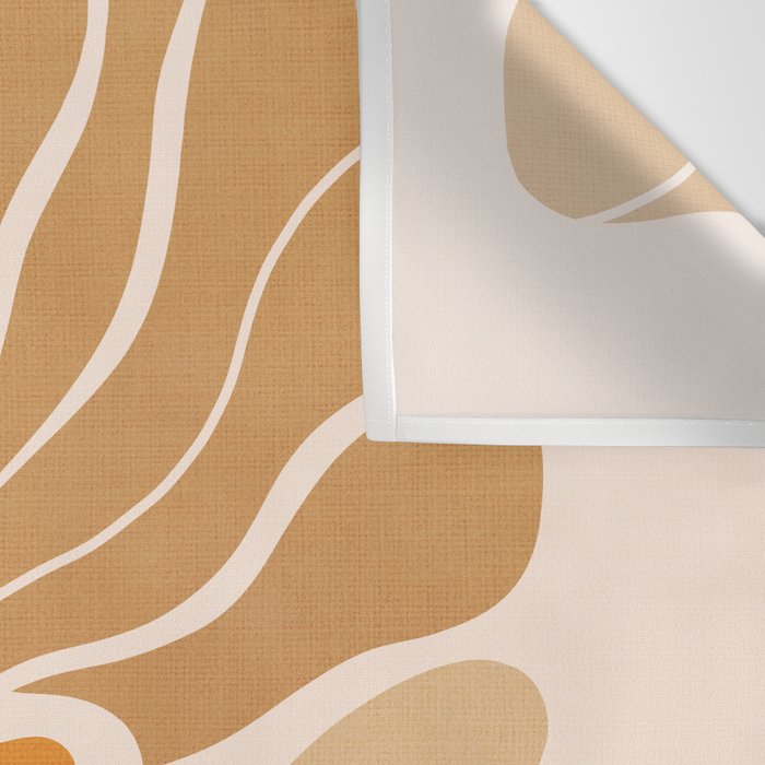 Modern Boho Art Nouveau Floral 2.1 Neutral Sand Wall Tapestry Gallery Image 3