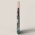 Tropical Tendencies on Peach and Green iPhone Case Gallery Image 2