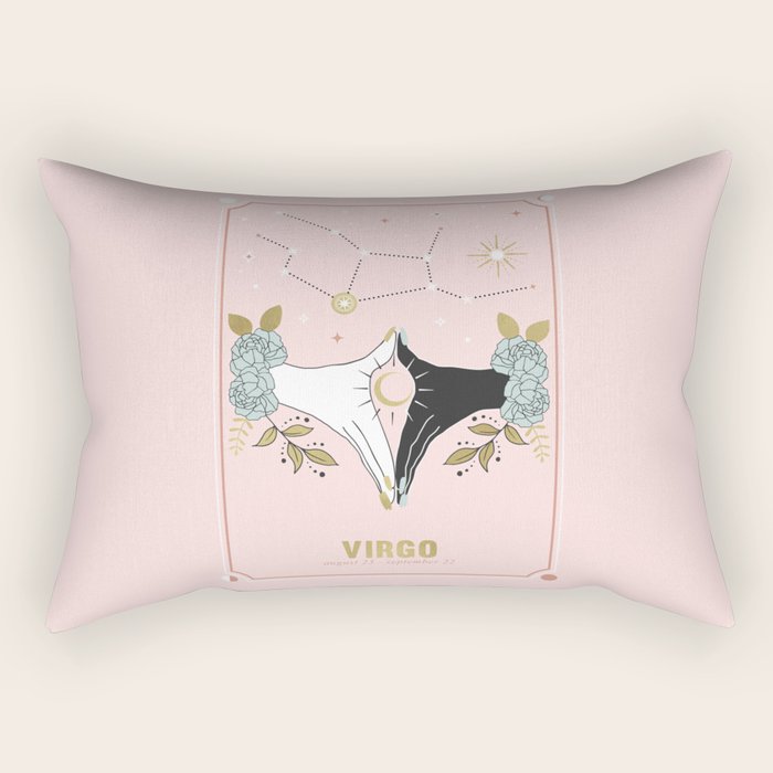 Virgo Zodiac Series Rectangular Pillow Gallery Image 2