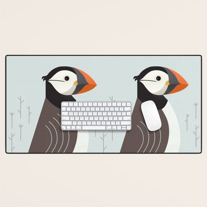Atlantic Puffin, Bird of United Kingdom Desk Mat Gallery Image 1