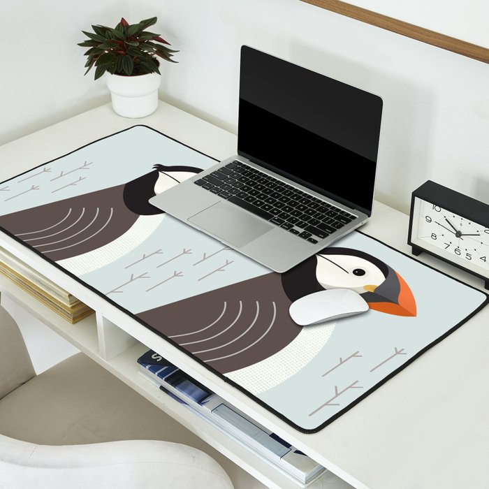 Atlantic Puffin, Bird of United Kingdom Desk Mat Gallery Image 2