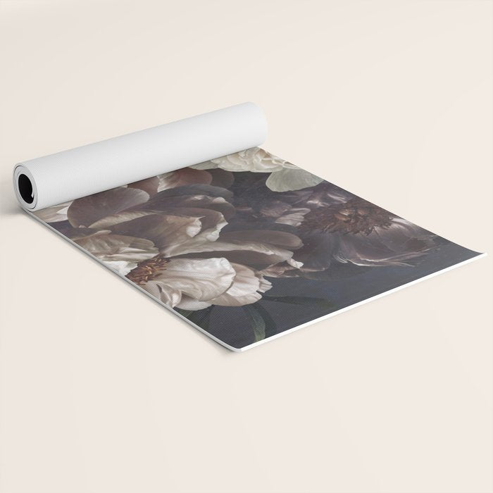 Midnight Peonies  Yoga Mat Gallery Image 2