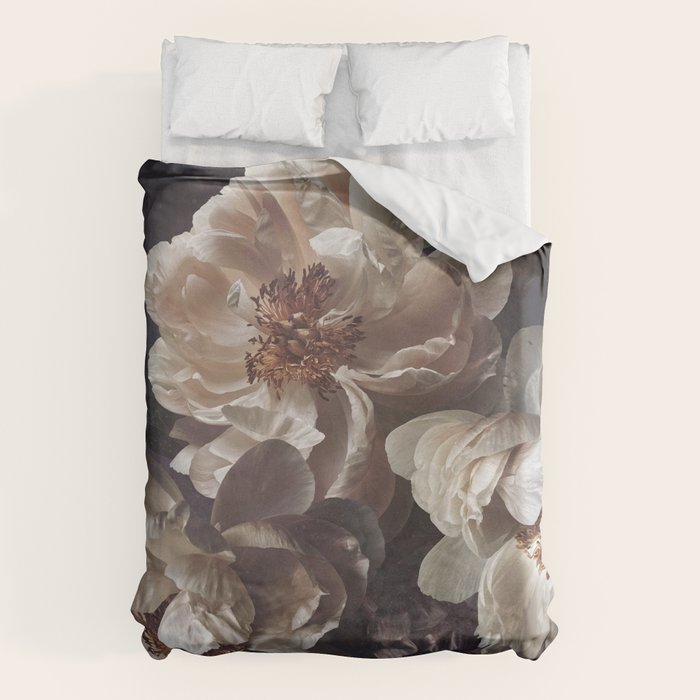 Midnight Peonies  Duvet Cover Gallery Image 1