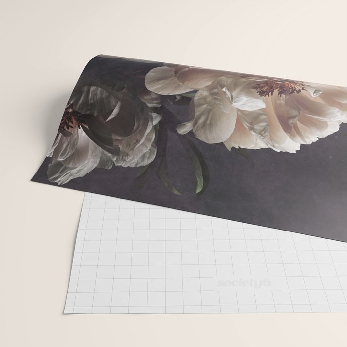Midnight Peonies  Wrapping Paper Gallery Image 2