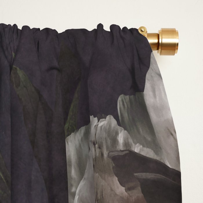 Midnight Peonies  Window Curtain Gallery Image 2