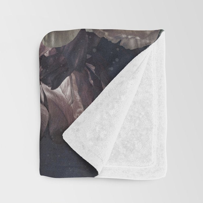 Midnight Peonies  Throw Blanket Gallery Image 3