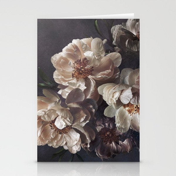 Midnight Peonies  Stationery Card Gallery Image 2