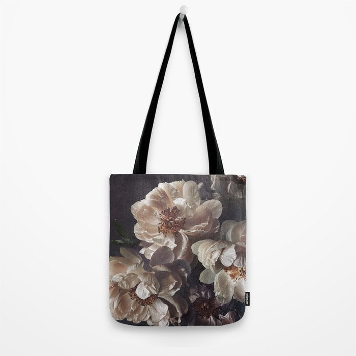 Midnight Peonies  Tote Bag Gallery Image 2