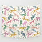 Leopard Rainbows Wall Tapestry Gallery Image 4