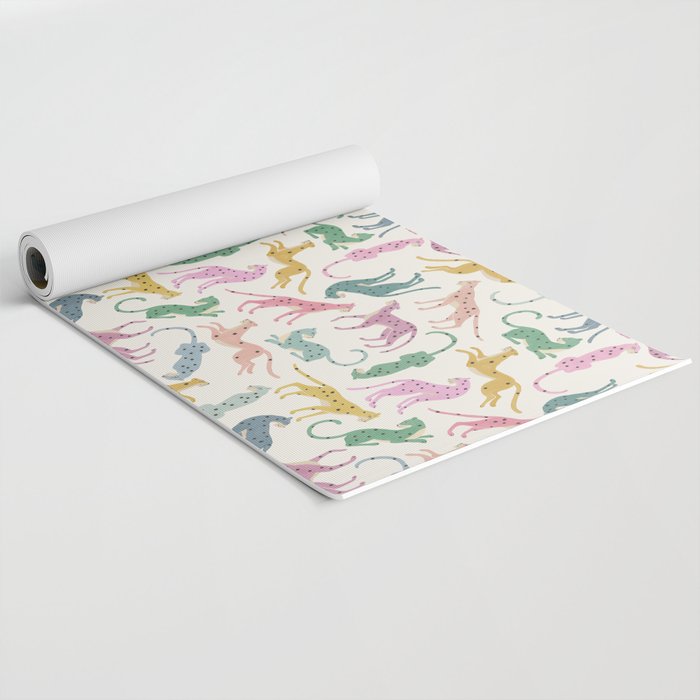 Leopard Rainbows Yoga Mat Gallery Image 2