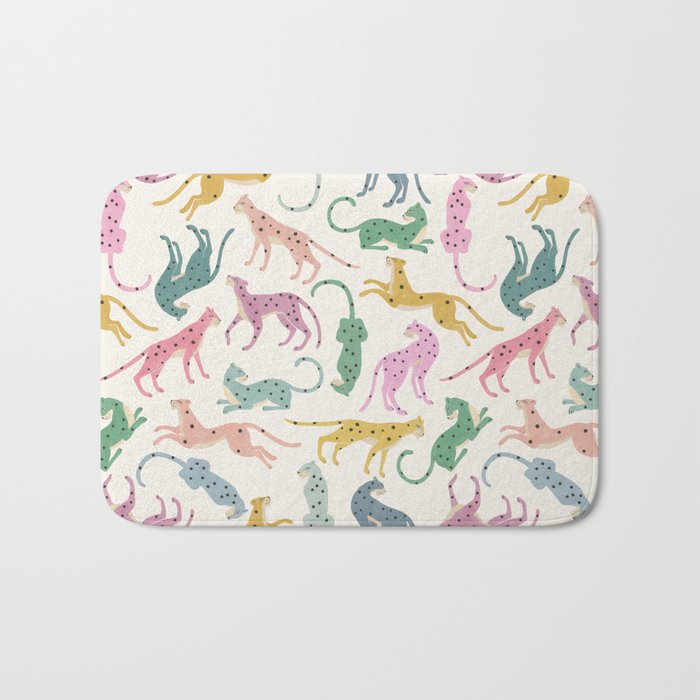 Leopard Rainbows Bath Mat Gallery Image 1