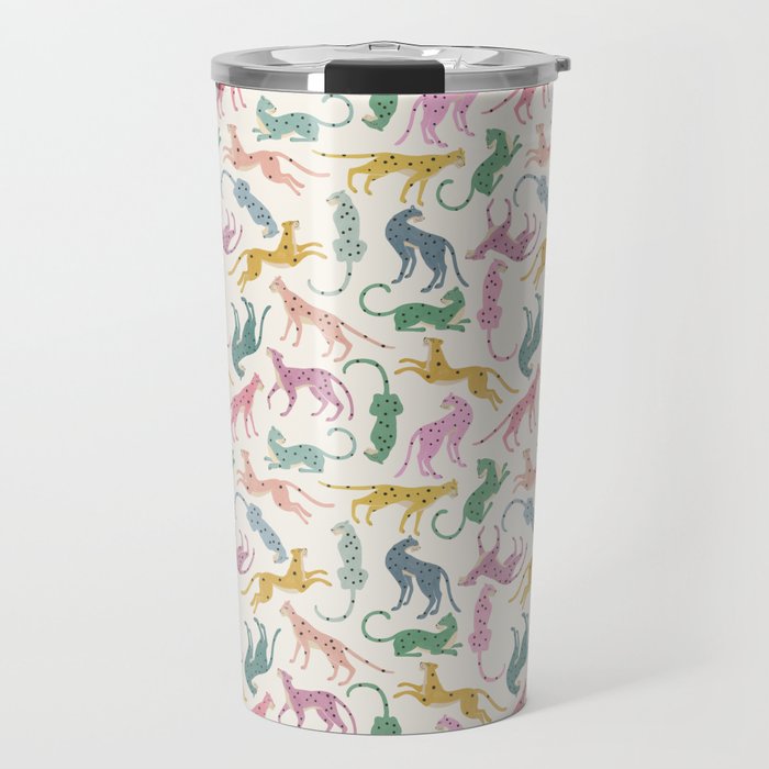 Leopard Rainbows Travel Mug Gallery Image 1