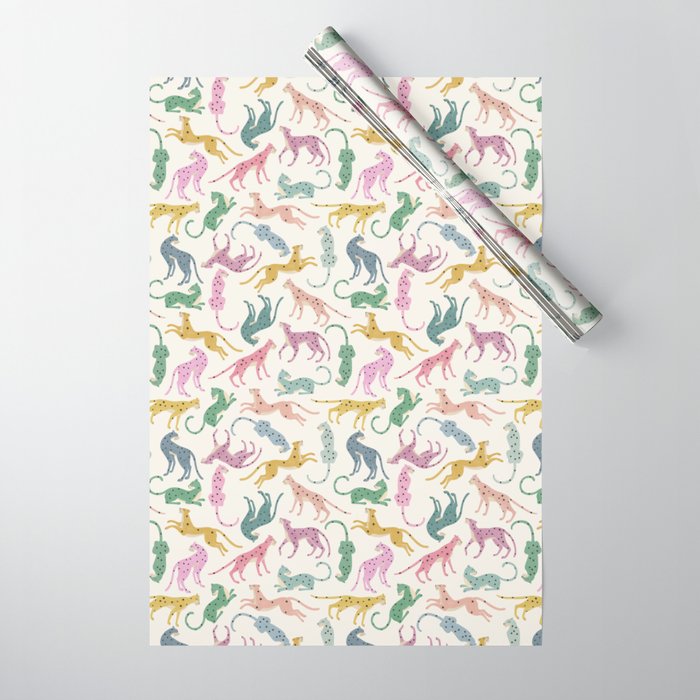 Leopard Rainbows Wrapping Paper Gallery Image 1