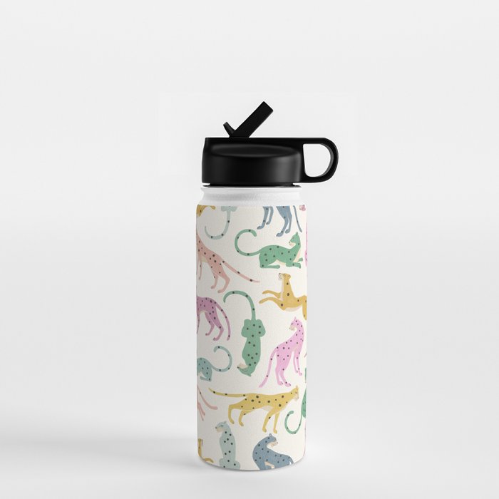 Leopard Rainbows Water Bottle Gallery Image 1