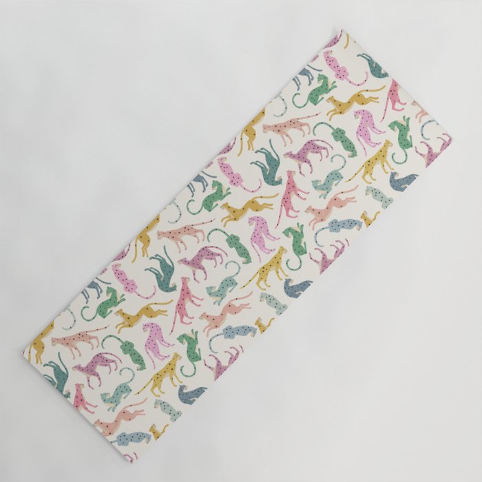 Leopard Rainbows Yoga Mat Gallery Image 1