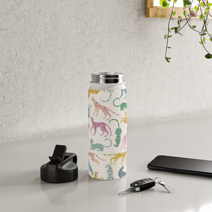 Leopard Rainbows Water Bottle Gallery Image 5