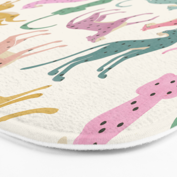 Leopard Rainbows Bath Mat Gallery Image 3