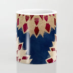 Bohemian Gold Navy Burgundy Hand Drawn Mandala Coffee Mug Gallery Image 4