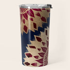 Bohemian Gold Navy Burgundy Hand Drawn Mandala Travel Mug Gallery Image 2