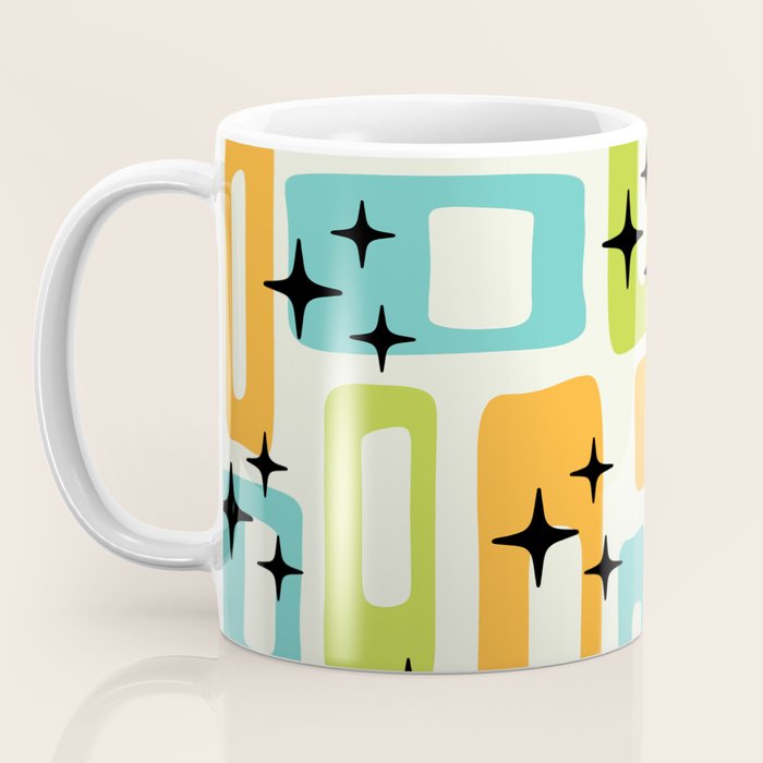 Mid Century Modern Scandinavian Pattern 245 Coffee Mug Gallery Image 3