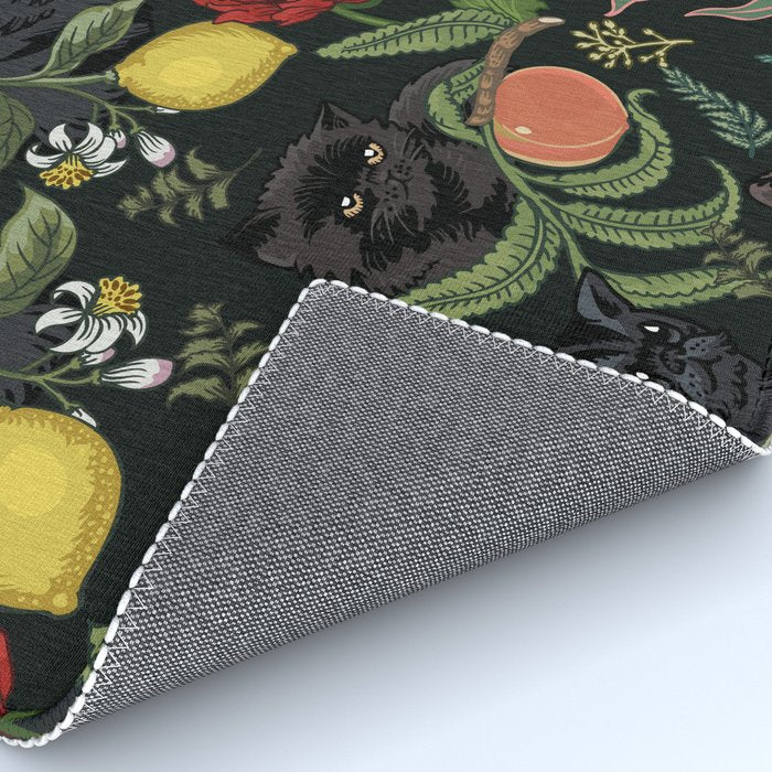 Botanical and Black Cats Rug Gallery Image 4
