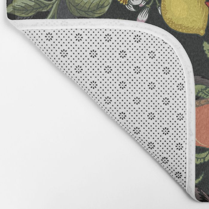 Botanical and Black Cats Bath Mat Gallery Image 2