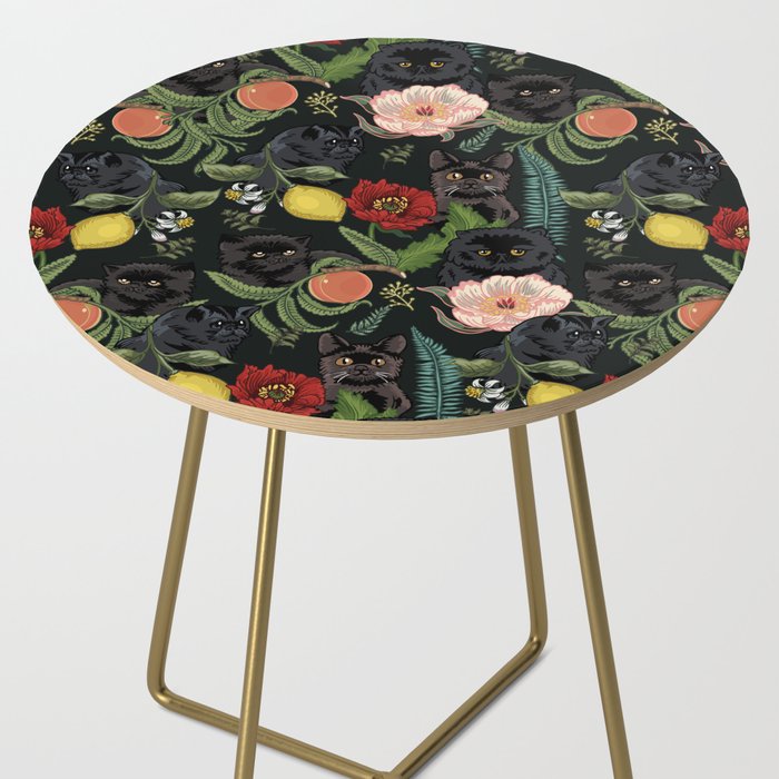 Botanical and Black Cats Side Table Gallery Image 2