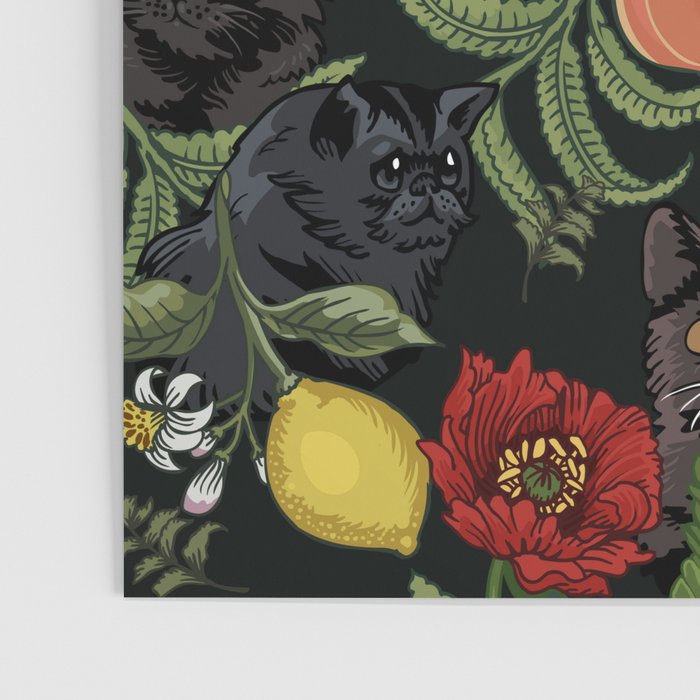 Botanical and Black Cats Poster Gallery Image 3