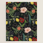 Botanical and Black Cats Jigsaw Puzzle Gallery Image 1