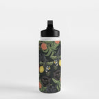 Botanical and Black Cats Water Bottle Gallery Image 3