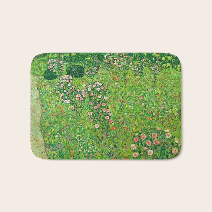 Gustav Klimt "Orchard With Roses" Bath Mat Gallery Image 1