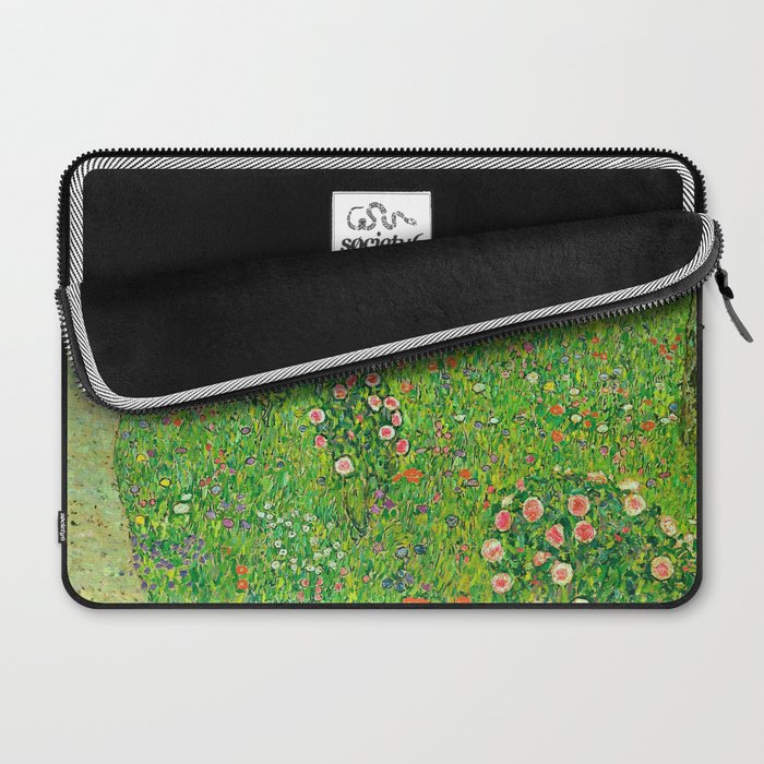 Gustav Klimt "Orchard With Roses" Laptop Sleeve Gallery Image 2