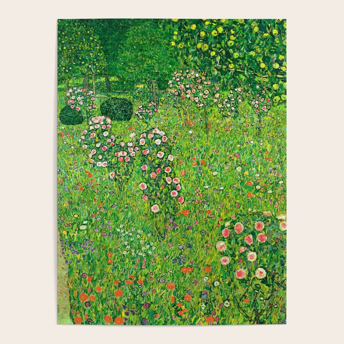 Gustav Klimt "Orchard With Roses" Poster Gallery Image 4