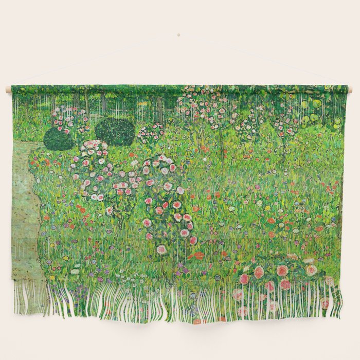Gustav Klimt "Orchard With Roses" Wall Hanging Gallery Image 1
