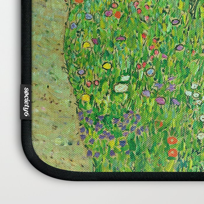 Gustav Klimt "Orchard With Roses" Laptop Sleeve Gallery Image 3
