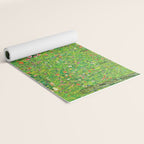 Gustav Klimt "Orchard With Roses" Yoga Mat Gallery Image 2