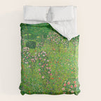 Gustav Klimt "Orchard With Roses" Duvet Cover Gallery Image 6