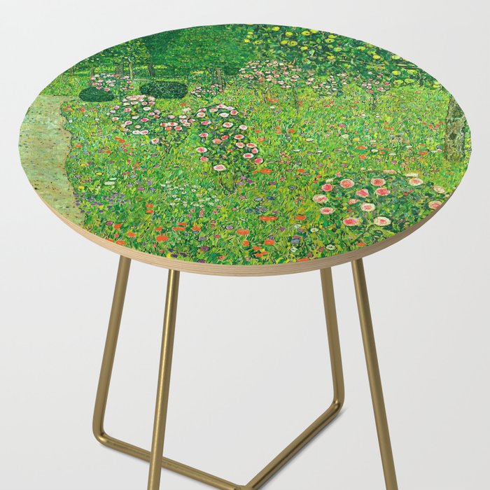 Gustav Klimt "Orchard With Roses" Side Table Gallery Image 2