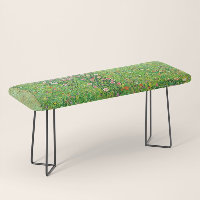 Gustav Klimt "Orchard With Roses" Bench Gallery Image 1