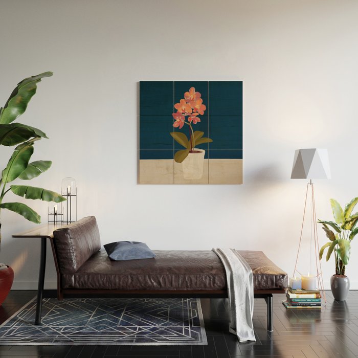 Orchid Wood Wall Art Gallery Image 2