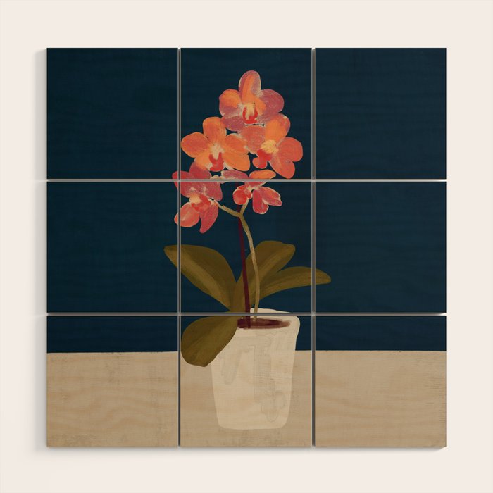 Orchid Wood Wall Art Gallery Image 1