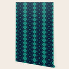 Indigo Teal Geo Wallpaper Gallery Image 2