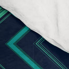 Indigo Teal Geo Comforter Gallery Image 4