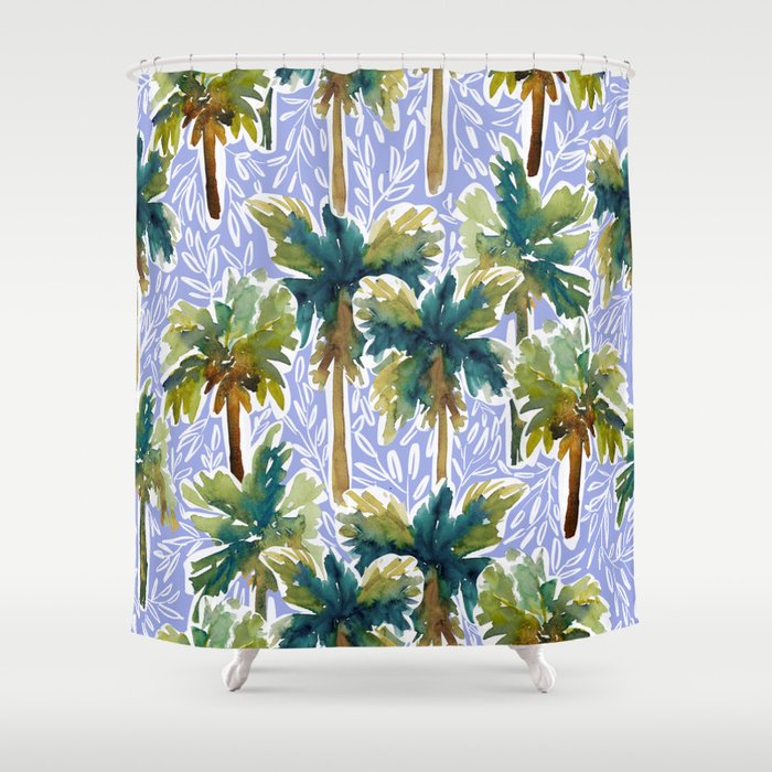 Island Dreams - Blue Shower Curtain Gallery Image 1