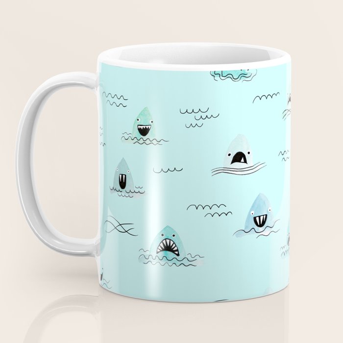 Sharkhead - Shark Pattern Coffee Mug Gallery Image 3