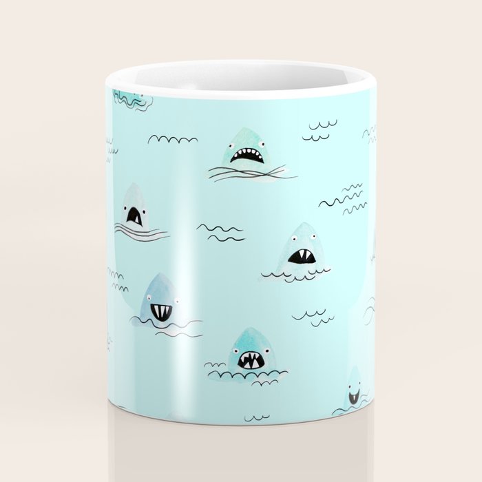 Sharkhead - Shark Pattern Coffee Mug Gallery Image 4