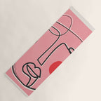 Abstract Face Line Art 02 Yoga Mat Gallery Image 1